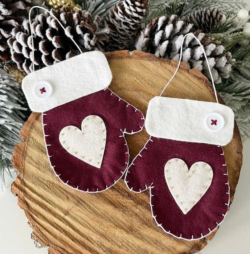 Burgundy Wool Blend Felt Canadian Felt Shop