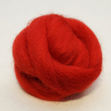 Load image into Gallery viewer, Red Corriedale Wool Roving