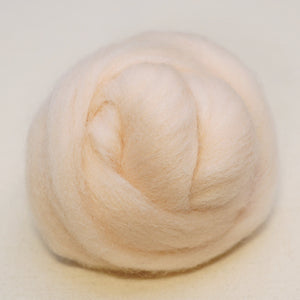 Blush pink Corriedale Wool Roving