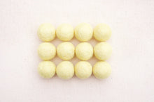 Load image into Gallery viewer, Light Yellow Wool Felt Balls - 10mm, 20mm, 25mm