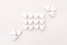 Load image into Gallery viewer, mini white felt hearts, needle felted hearts