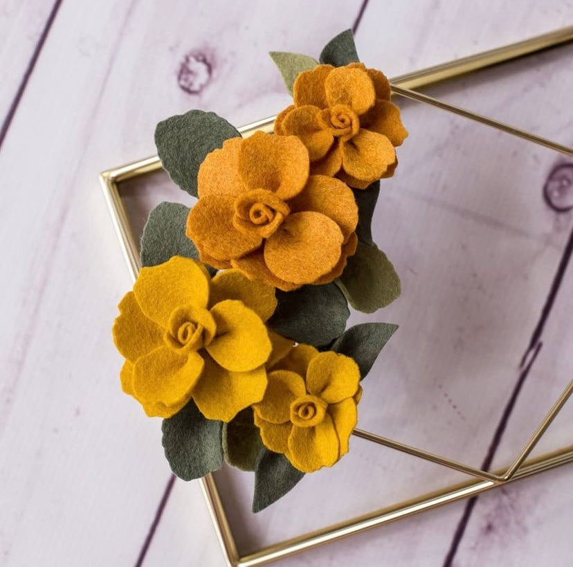 Mustard Wool Blend Felt Canadian Felt Shop