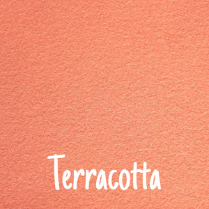 Terracotta Wool Blend Felt