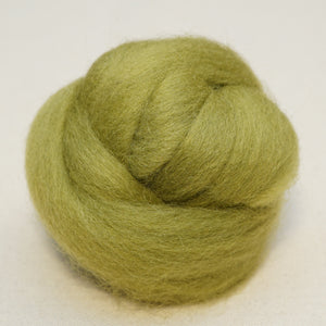 fern green Corriedale Wool Roving