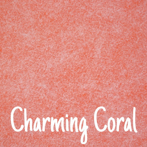 Charming Coral Wool Blend Felt