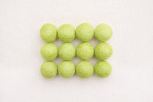 Load image into Gallery viewer, Lime Wool Felt Balls - 10mm, 20mm, 25mm
