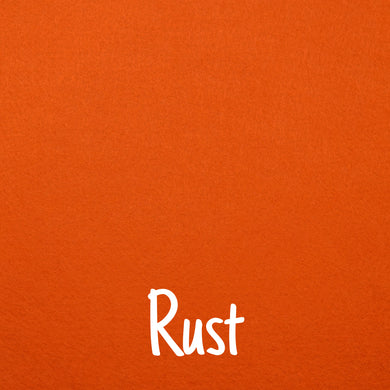 Rust Wool Blend Felt