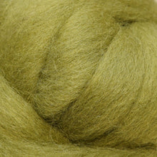 Load image into Gallery viewer, fern green Corriedale Wool Roving