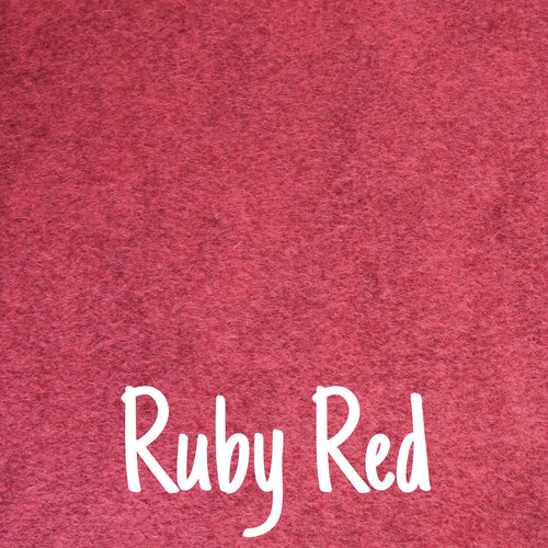 Ruby Red Wool Blend Felt