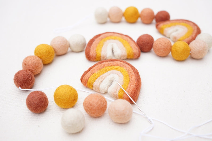 DIY Felt Ball Garland