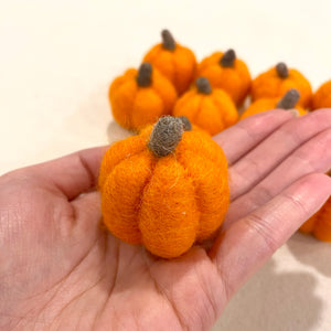 Felt Pumpkins - Orange