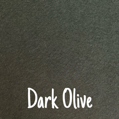 dark olive wool blend felt