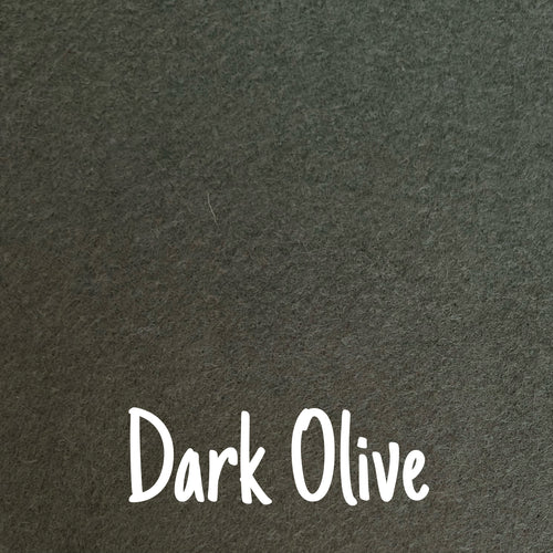 dark olive wool blend felt
