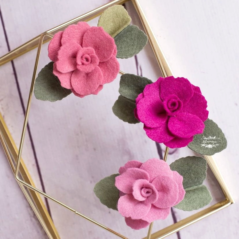 Rose Petal Wool Blend Felt