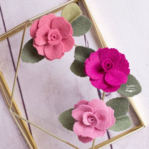 Pink Violet Wool Blend Felt
