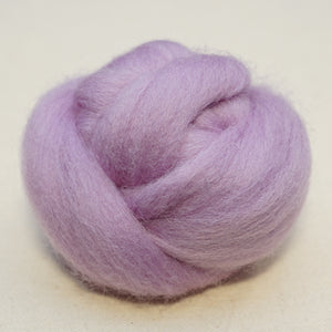 Wisteria purple Corriedale Wool Roving