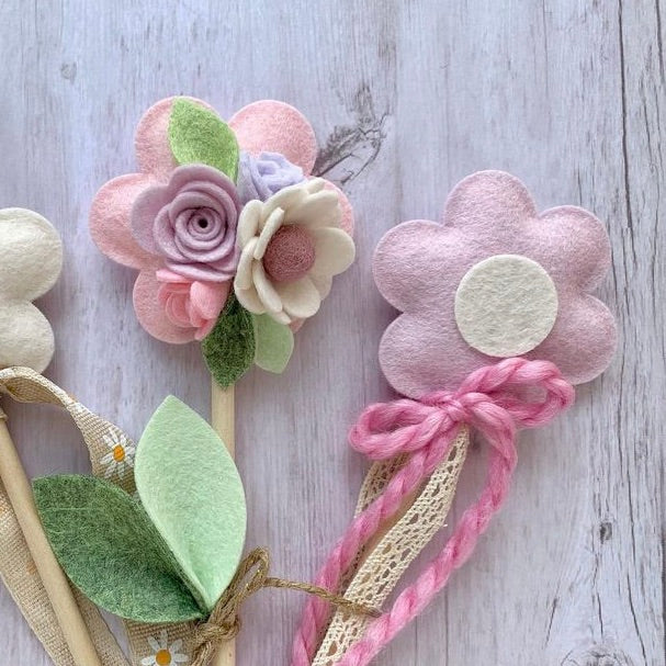 Pink Frosting Wool Blend Felt