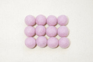 Orchid Wool Felt Balls - 10mm, 20mm, 25mm