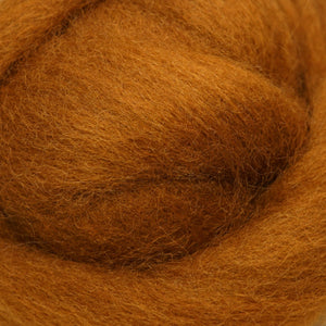 Toffee Corriedale Wool Roving