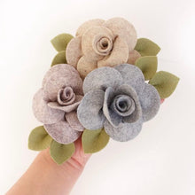 Load image into Gallery viewer, Heather Grey Wool Blend Felt