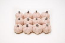 Load image into Gallery viewer, pink needle felted pumpkins no strings