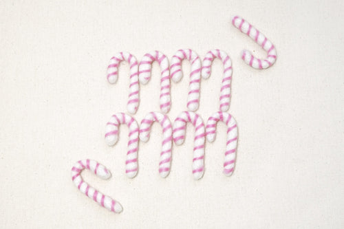 Felt Candy Canes - Pink