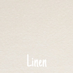 Linen (Ivory) Wool Blend Felt