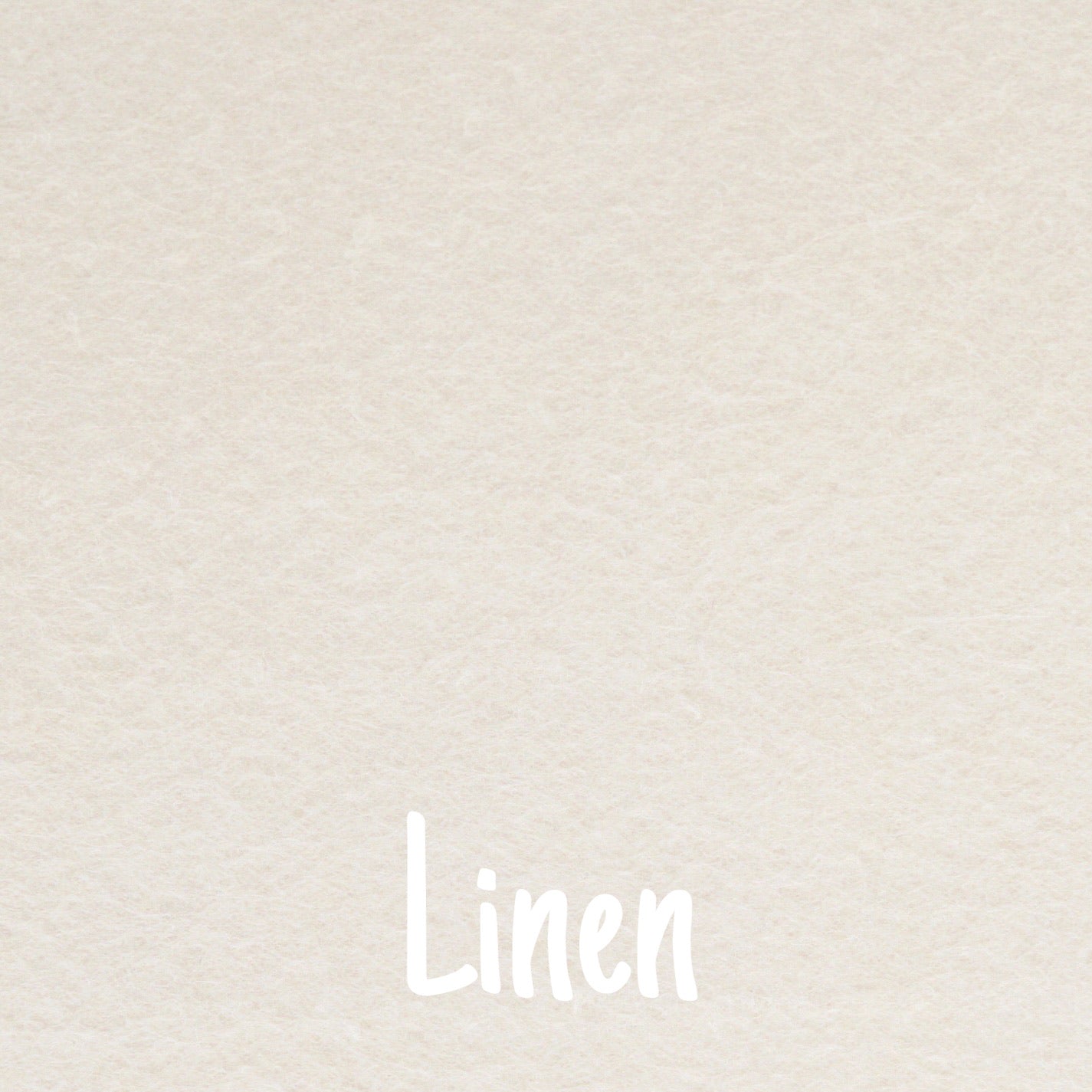 Linen (Ivory) Wool Blend Felt