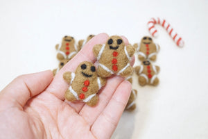 Mini Felt Gingerbread Men