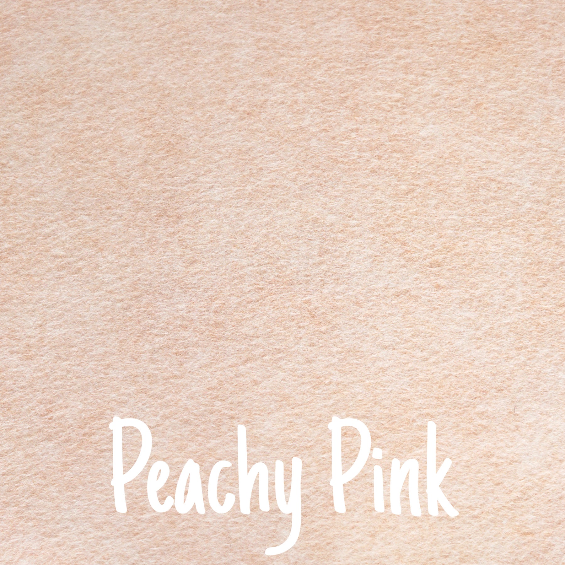 Peachy Pink Wool Blend Felt