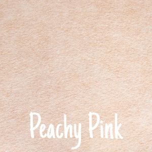 Peachy Pink Wool Blend Felt