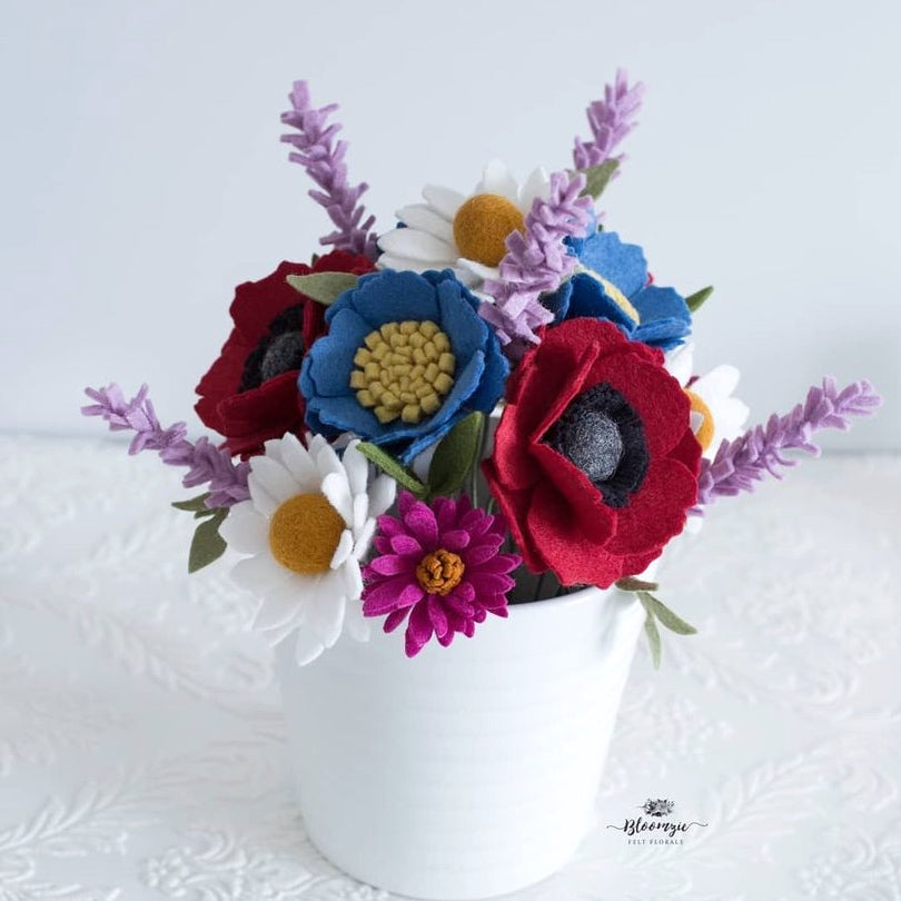 Garnet Wool Blend Felt