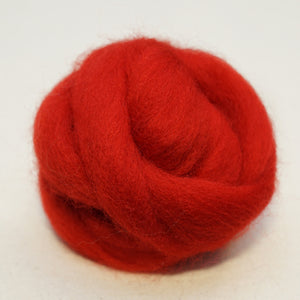 Red Corriedale Wool Roving