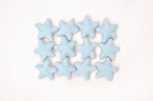 felt stars blue