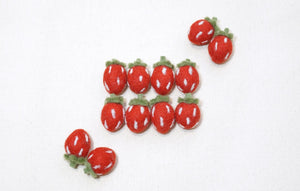 red felt strawberries