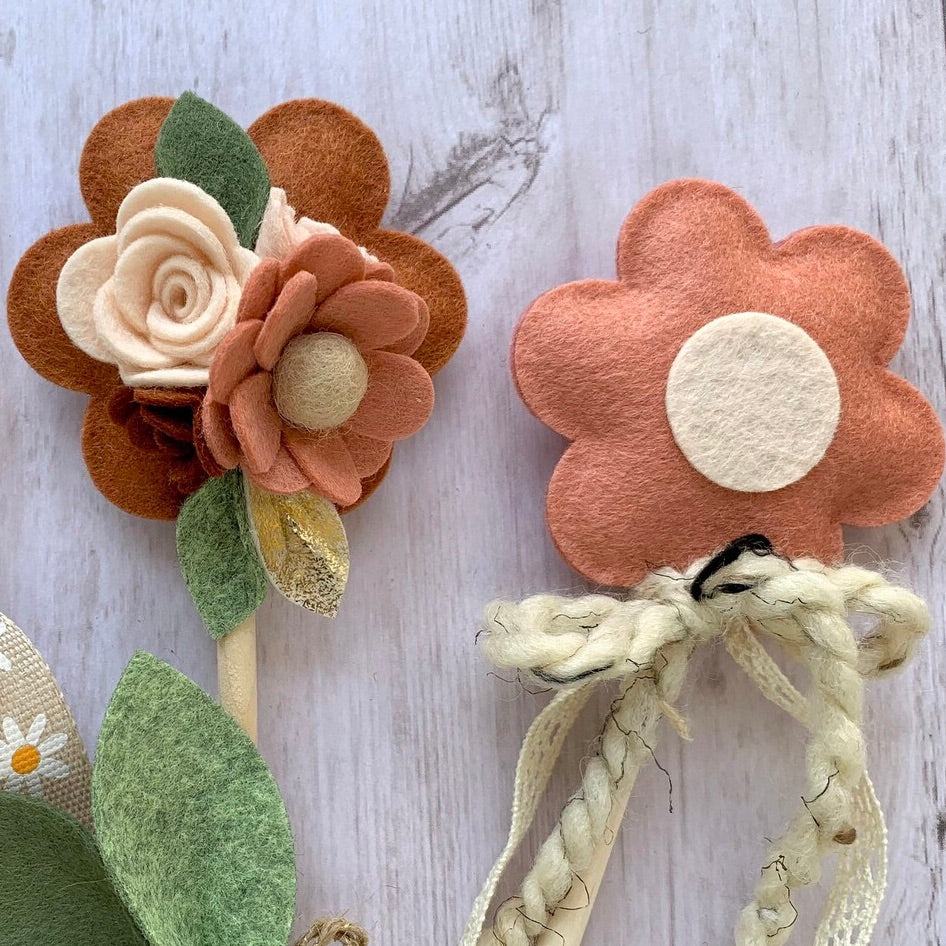 Terracotta Wool Blend Felt