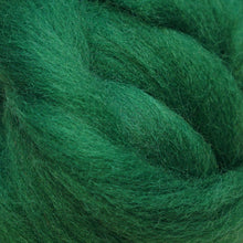 Load image into Gallery viewer, emerald green Corriedale Wool Roving