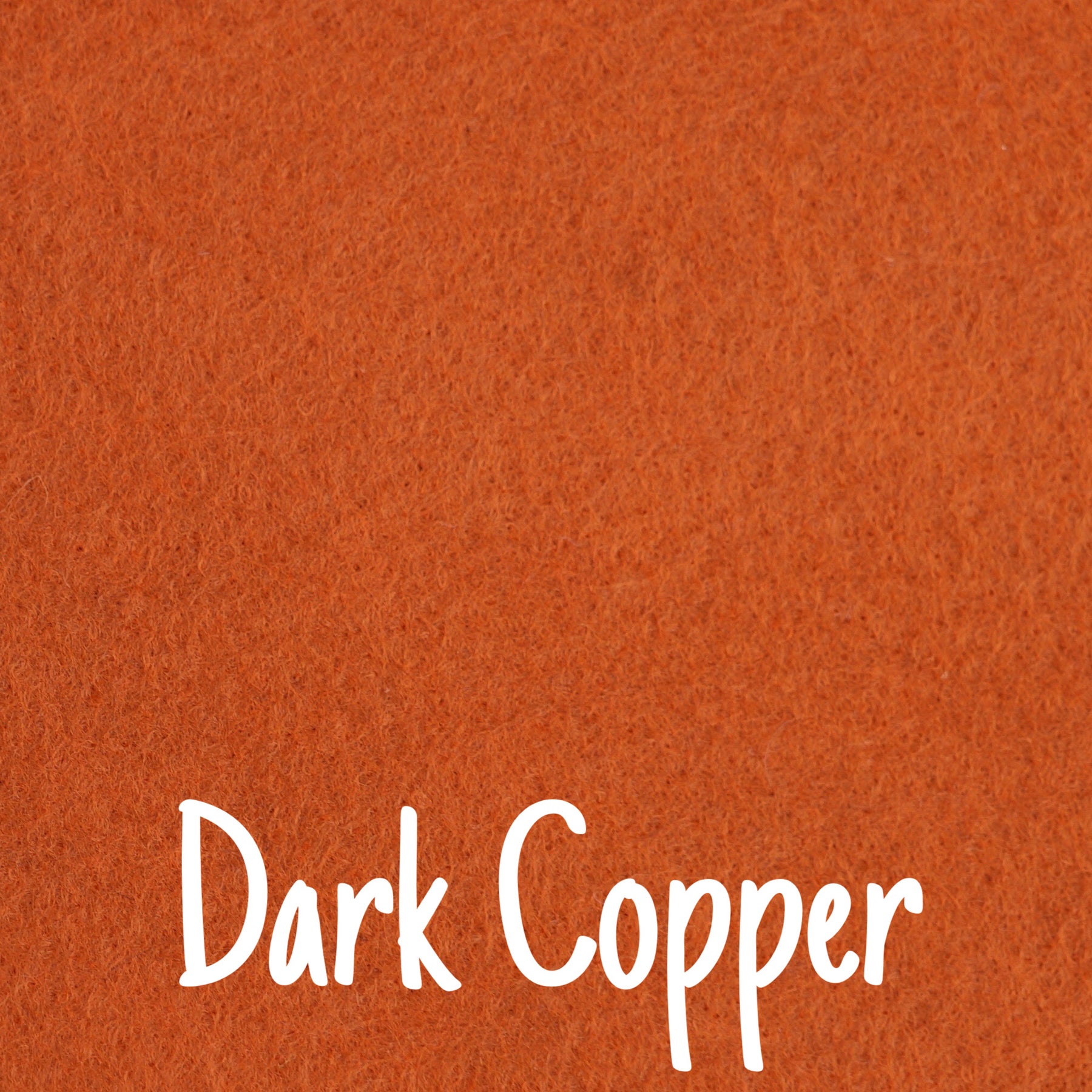 dark copper wool blend felt