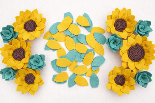 diy felt flowers and succulents