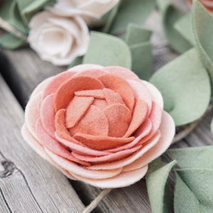 Terracotta Wool Blend Felt