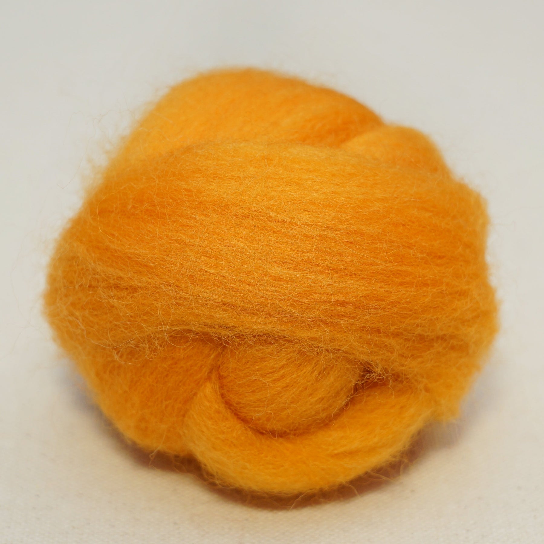 Tangerine Corriedale Wool Roving