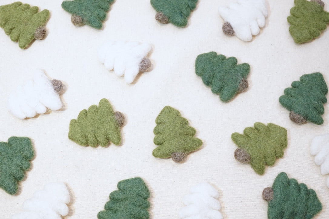 Felt Trees - White