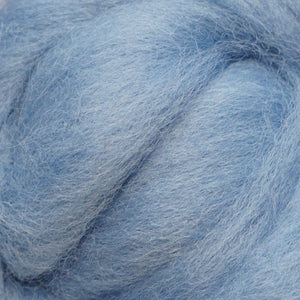Robin's egg blue Corriedale Wool Roving