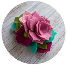 Load image into Gallery viewer, Pink Violet Wool Blend Felt