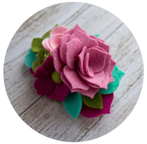 Pink Violet Wool Blend Felt