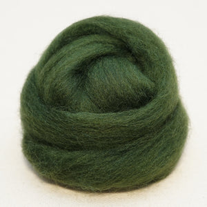 Meadows green Corriedale Wool Roving