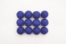 Load image into Gallery viewer, Navy Wool Felt Balls - 10mm, 20mm, 25mm