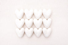 Load image into Gallery viewer, white felt hearts, needle felted hearts