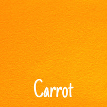Load image into Gallery viewer, carrot orange wool blend felt