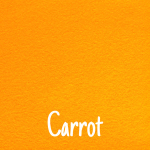 carrot orange wool blend felt
